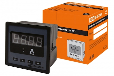 TDM ELECTRIC SQ1102-0501 Цифровой амперметр ЦП-А72 0-50кА-0,5 TDM